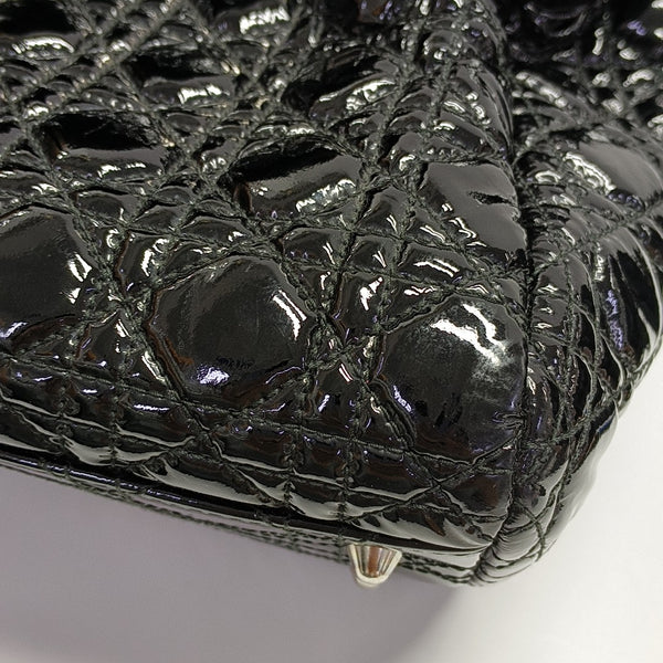 Dior Soft Cannage Patent Leather Black