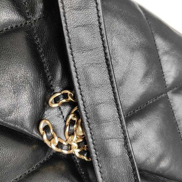 CHANEL 19 Small Quilted Lambskin Black