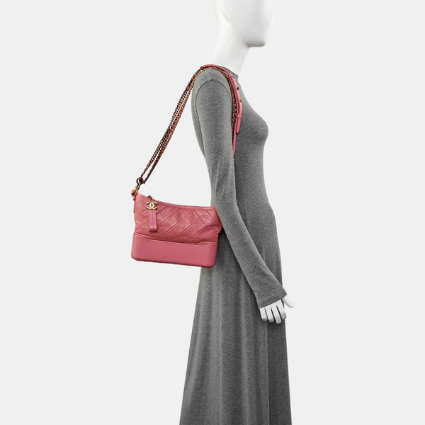 GABRIELLE Large Quilted Calfskin Red
