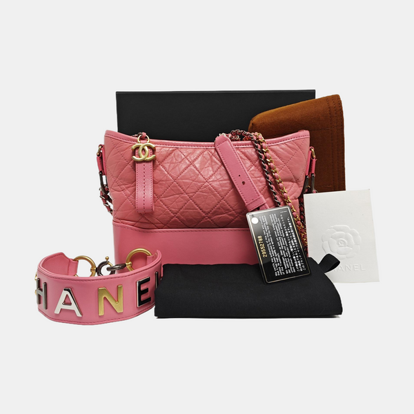 GABRIELLE Large Quilted Calfskin Red