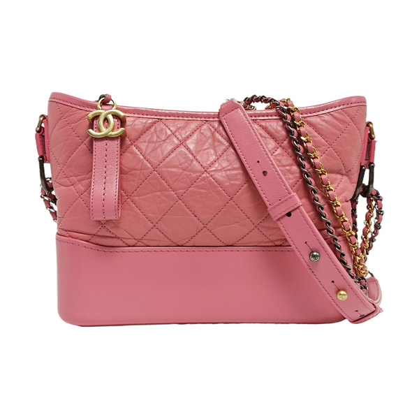 GABRIELLE Large Quilted Calfskin Red