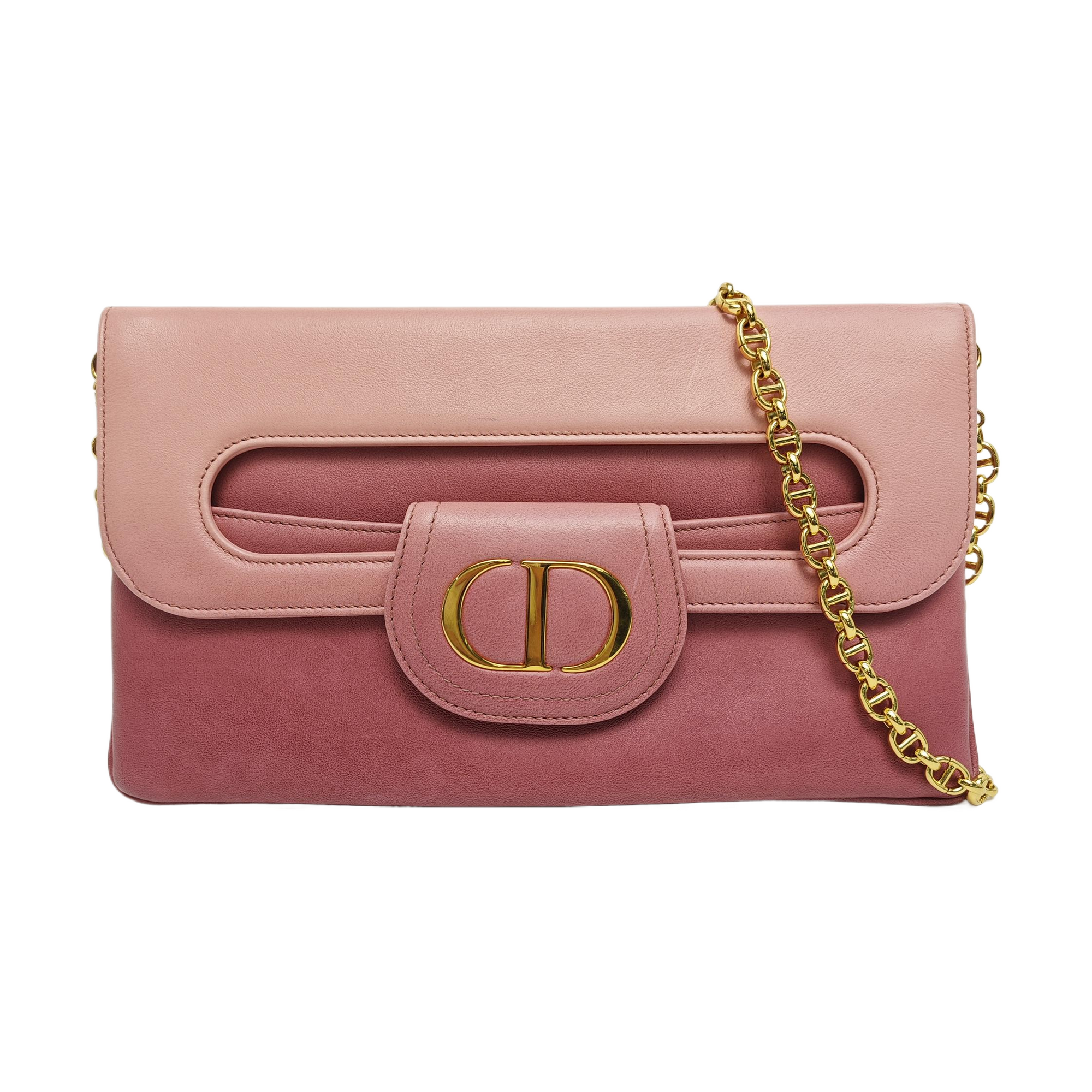 Diordouble Medium Calfskin Multicolor