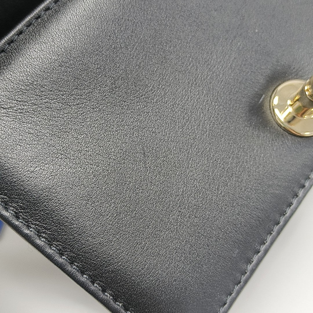 BOY CHANEL Chevron Grained Calfskin Black