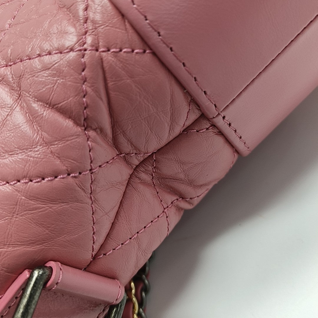 GABRIELLE Large Quilted Calfskin Red