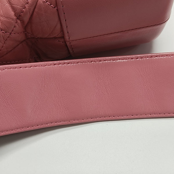GABRIELLE Large Quilted Calfskin Red