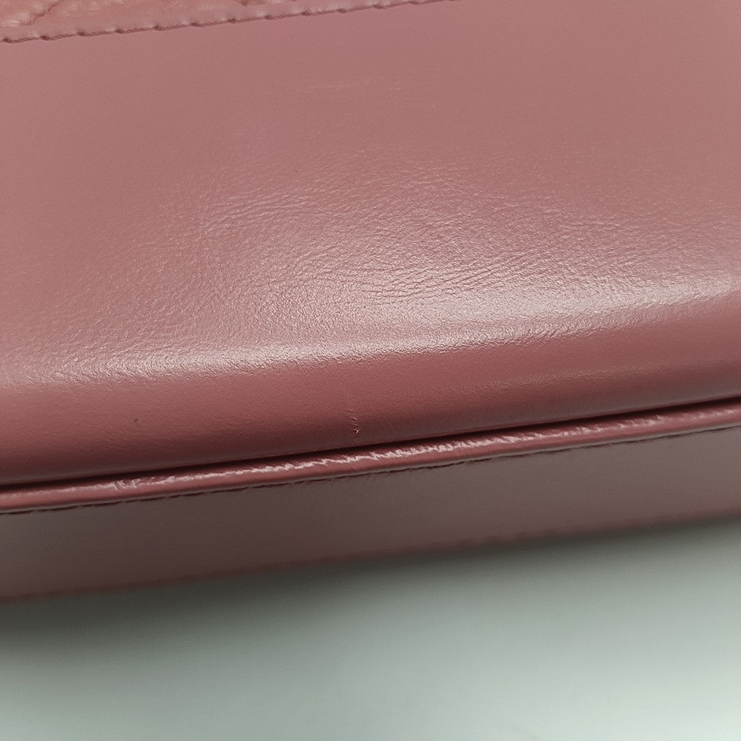 GABRIELLE Large Quilted Calfskin Red