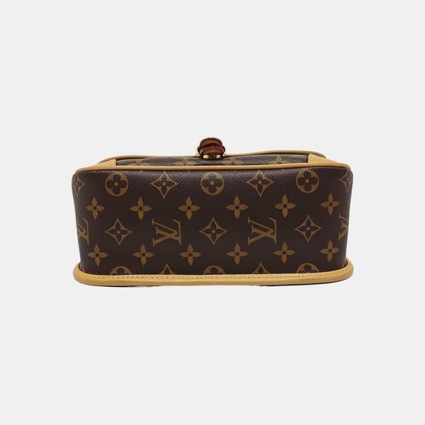 DIANE Monogram Coated Canvas Brown