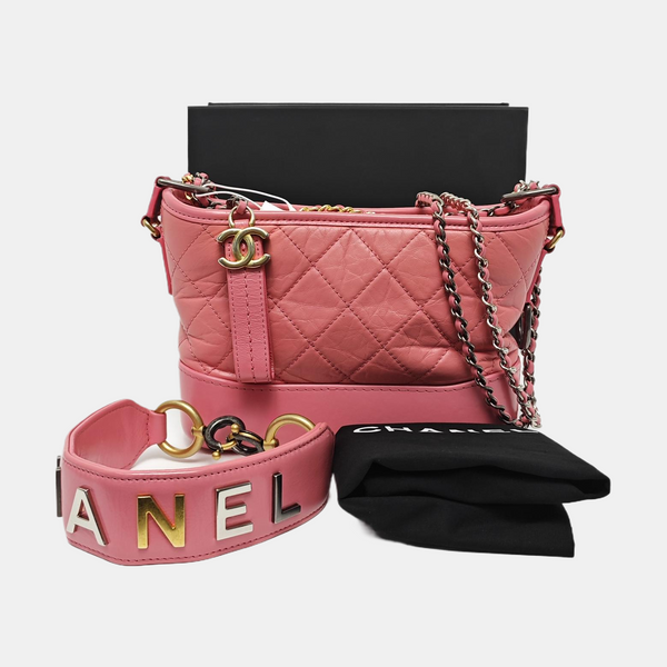 GABRIELLE Small Quilted Calfskin Red