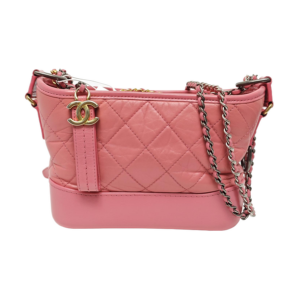 GABRIELLE Small Quilted Calfskin Red