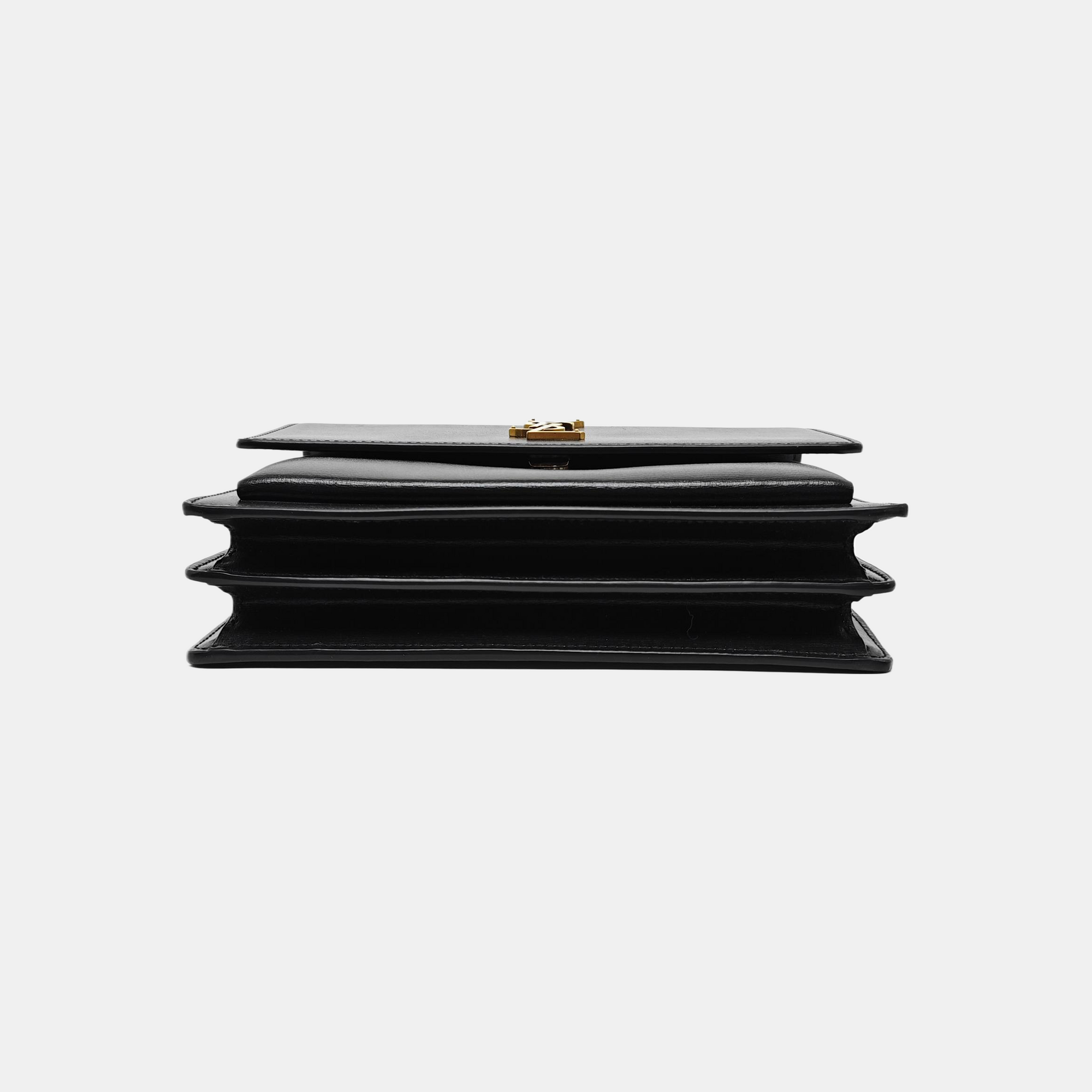 SUNSET Medium Calfskin Black