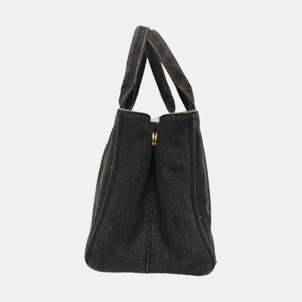 Denim Quilted Denim Gray