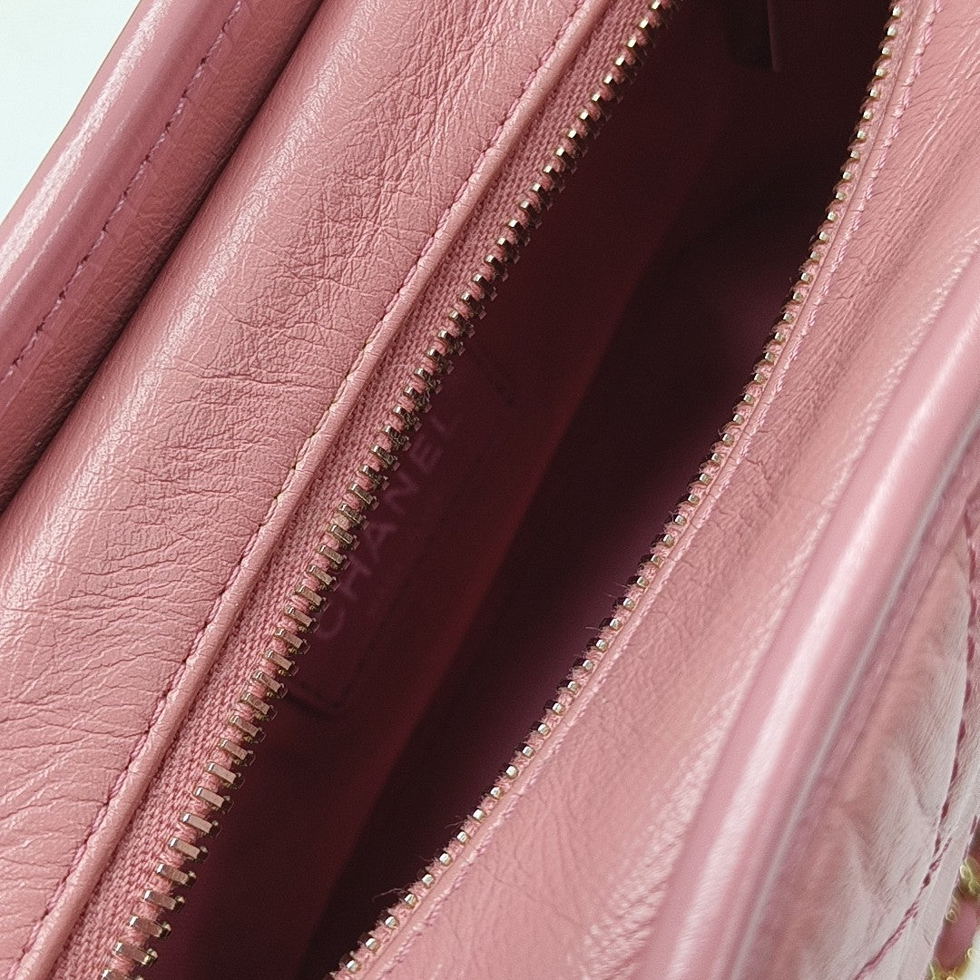 GABRIELLE Small Quilted Calfskin Red