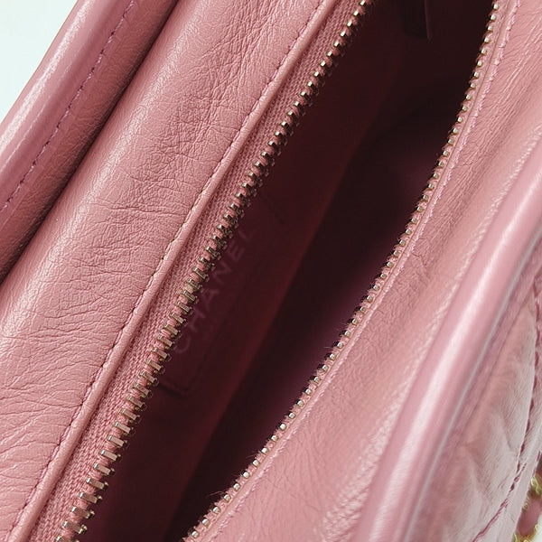 GABRIELLE Small Quilted Calfskin Red