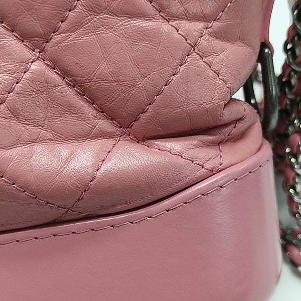 GABRIELLE Small Quilted Calfskin Red