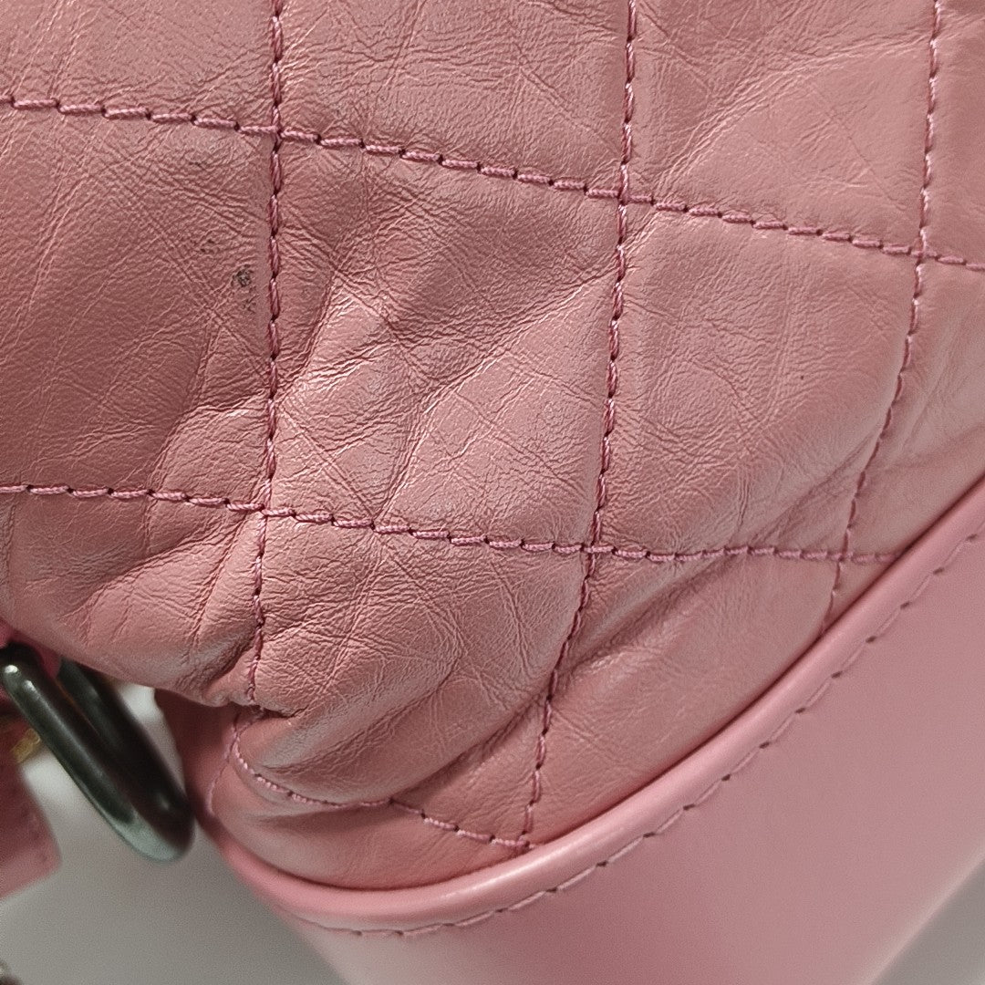 GABRIELLE Small Quilted Calfskin Red