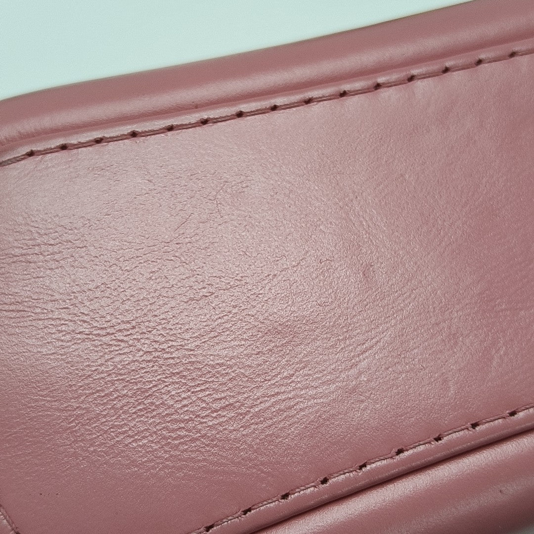 GABRIELLE Small Quilted Calfskin Red