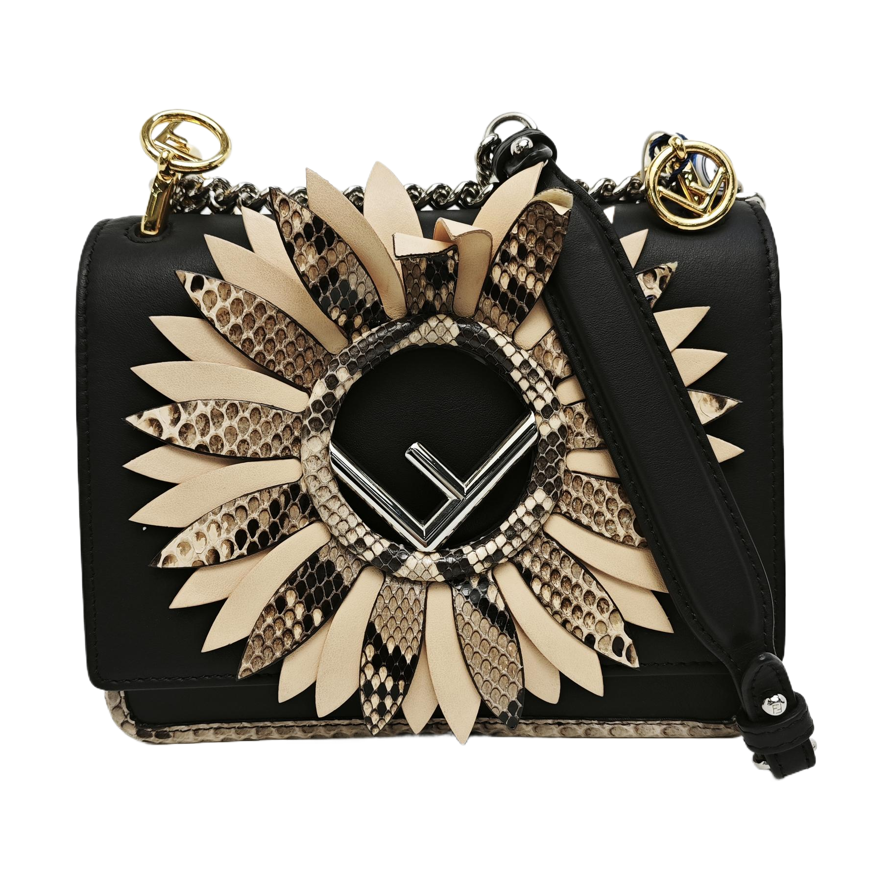 Calfskin Shoulder Bag Black