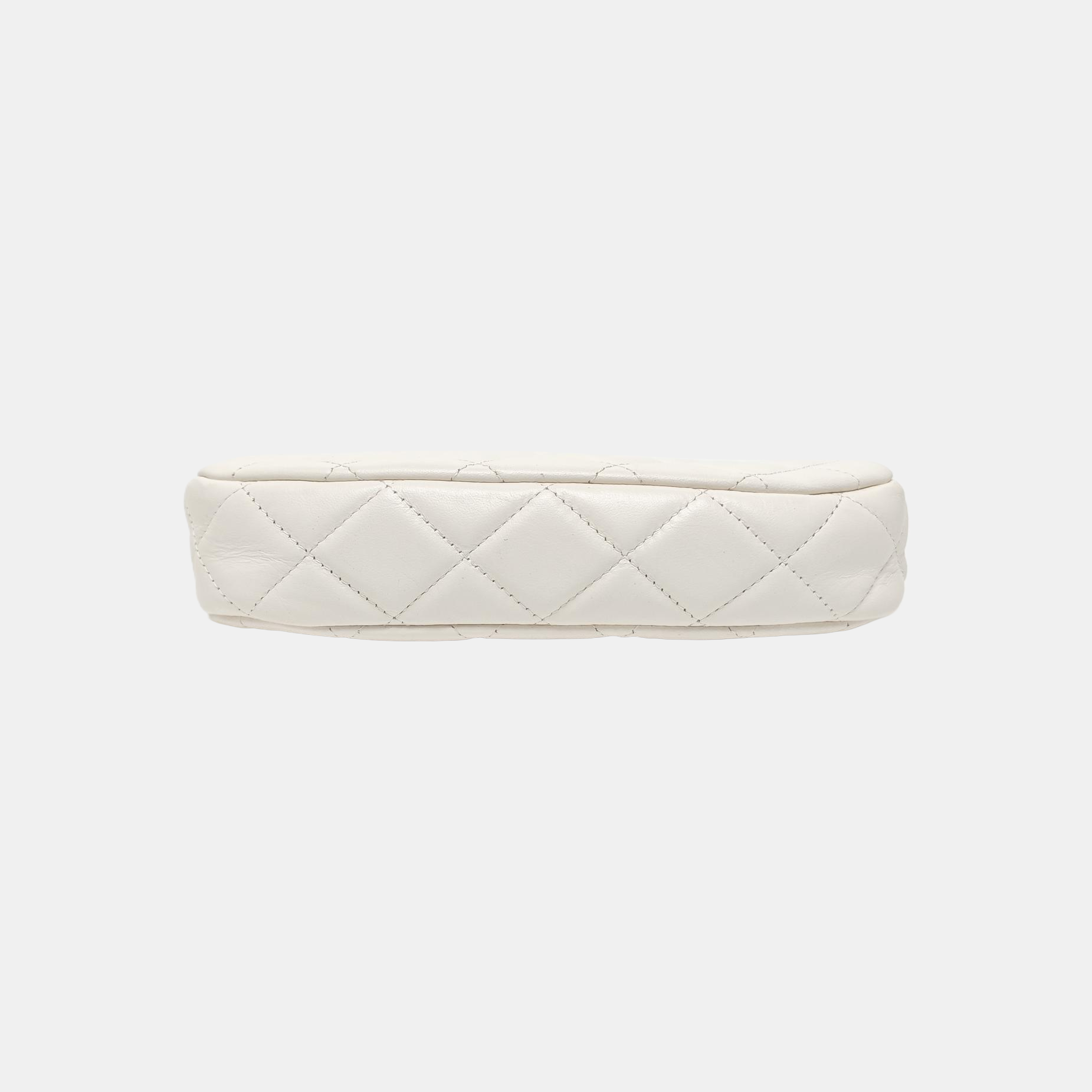 CHANEL 19 Small Quilted Calfskin White