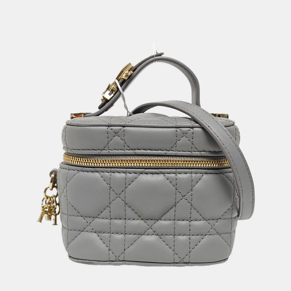Vanity Lady Dior Cannage Calfskin Blue