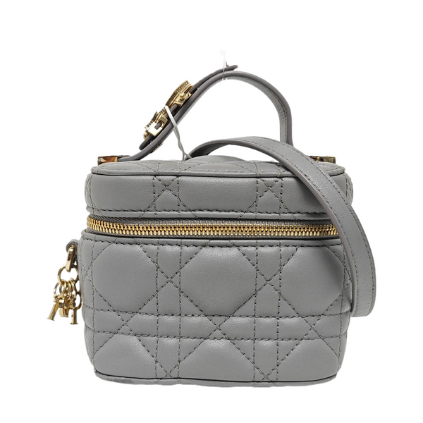 Vanity Lady Dior Cannage Calfskin Blue