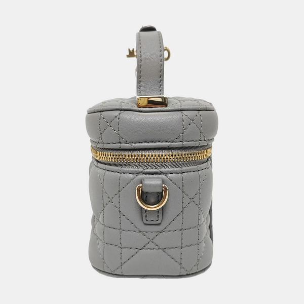 Vanity Lady Dior Cannage Calfskin Blue