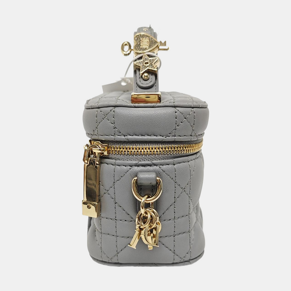 Vanity Lady Dior Cannage Calfskin Blue