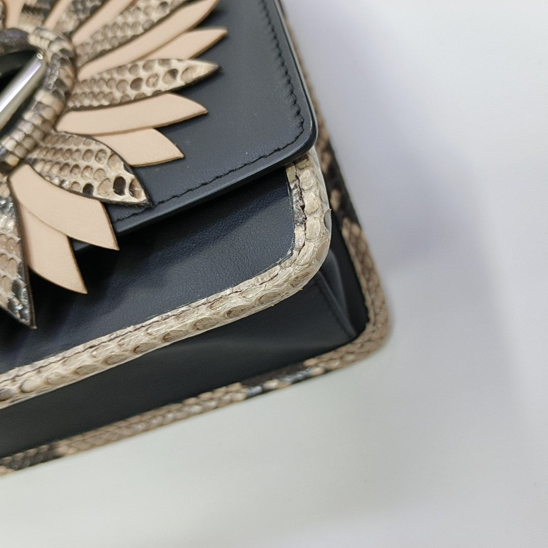 Calfskin Shoulder Bag Black