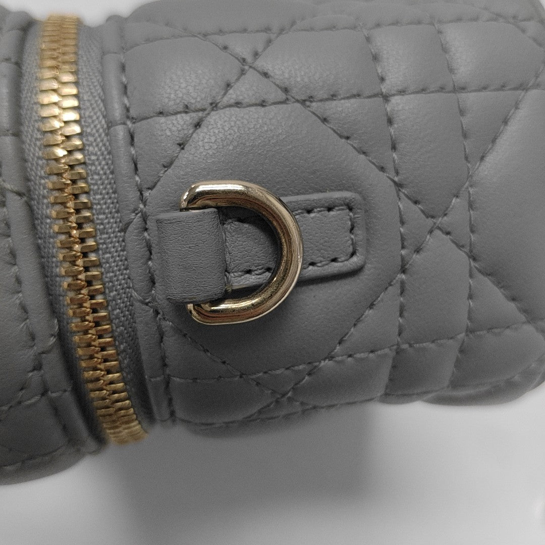 Vanity Lady Dior Cannage Calfskin Blue