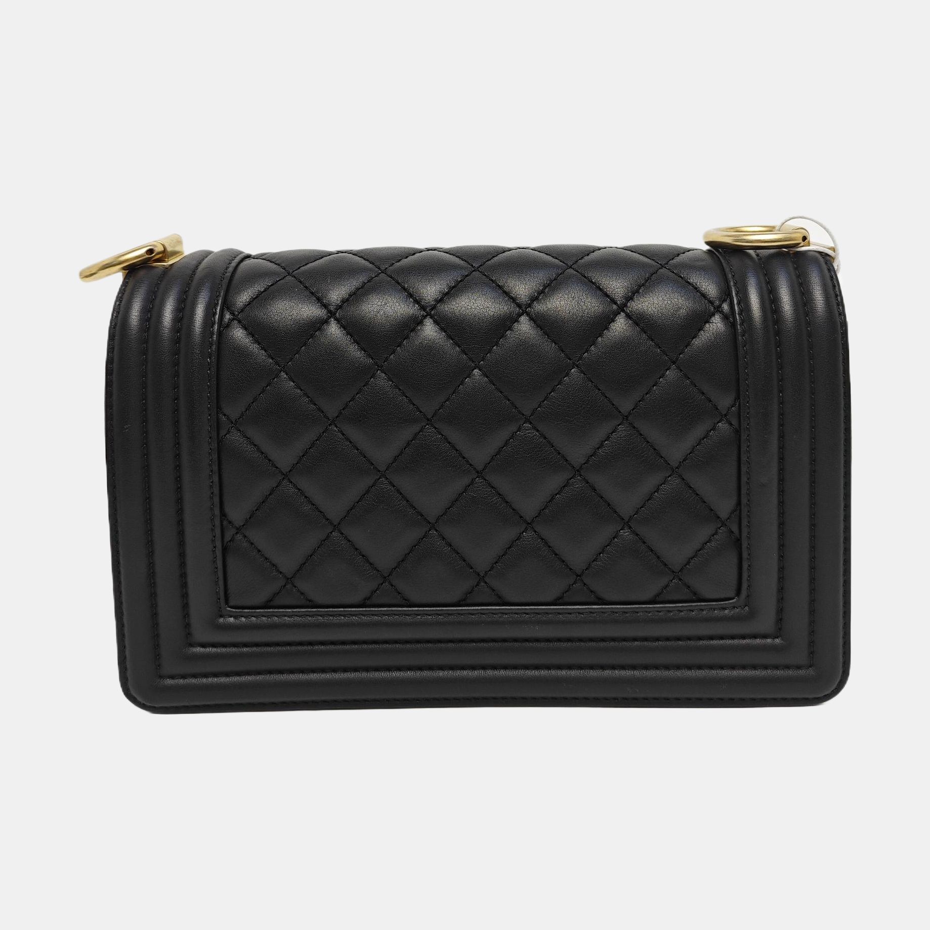 BOY CHANEL Small Quilted Calfskin Black