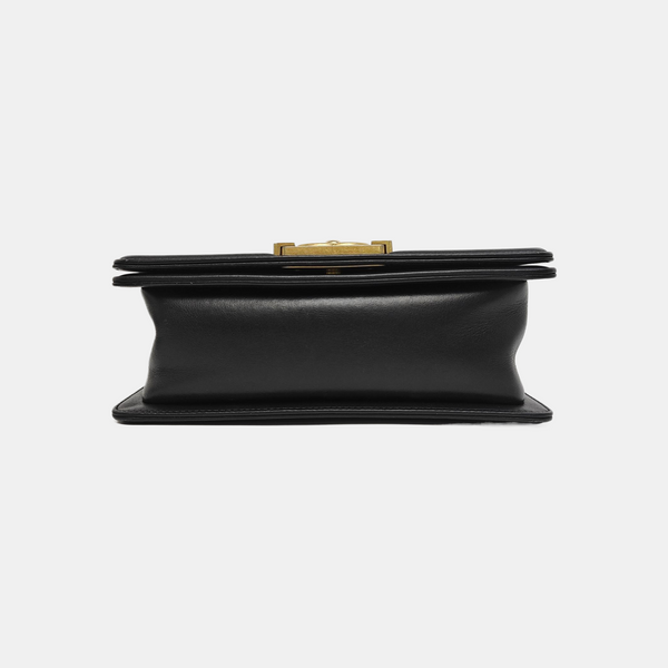 BOY CHANEL Small Quilted Calfskin Black