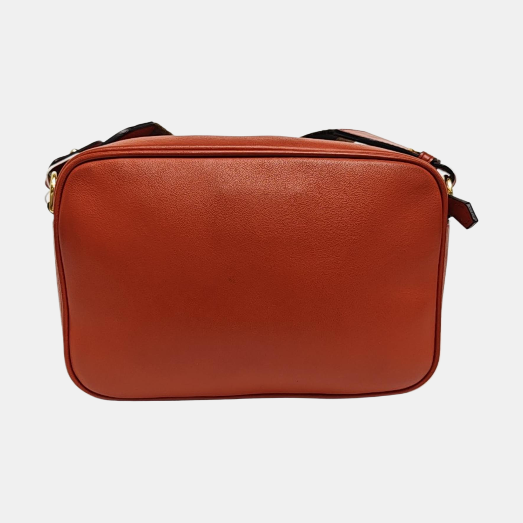 Leather Shoulder Bag Mini Orange