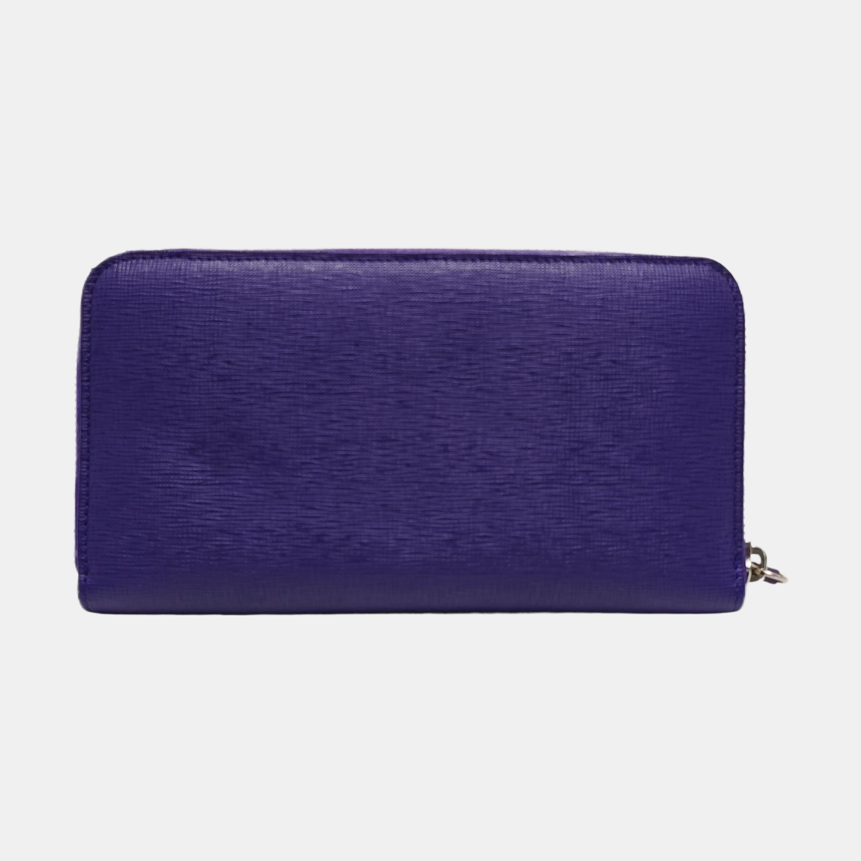 Leather Clutch Purple