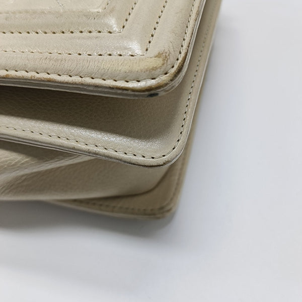 BOY CHANEL Medium Quilted Calfskin White