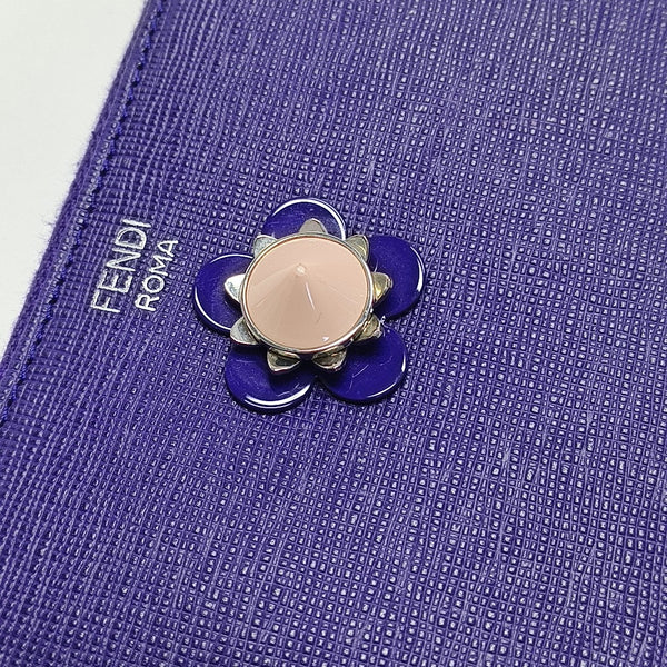 Leather Clutch Purple