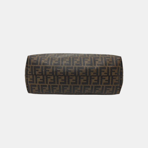 Coated Canvas Tote Bag Brown