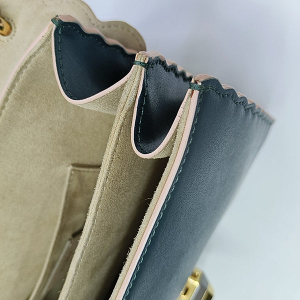 Kan I Medium Calfskin Green