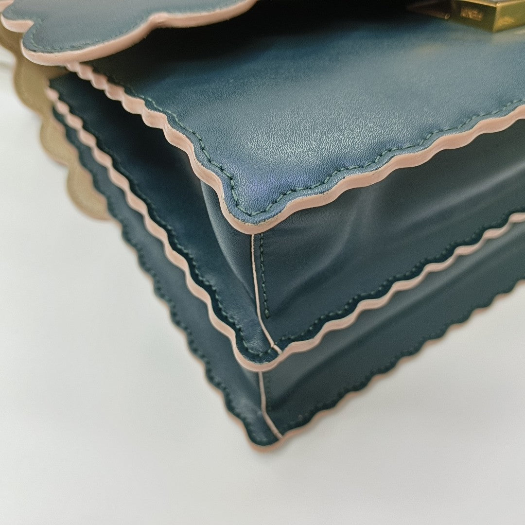Kan I Medium Calfskin Green