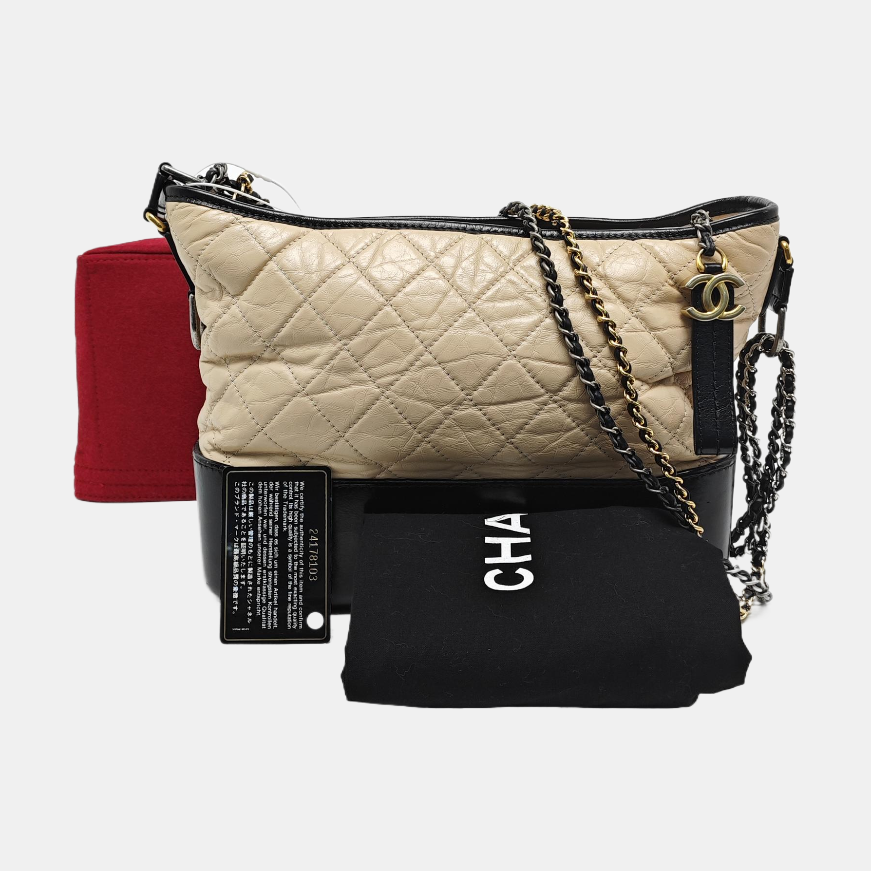 GABRIELLE Medium Quilted Calfskin Pink