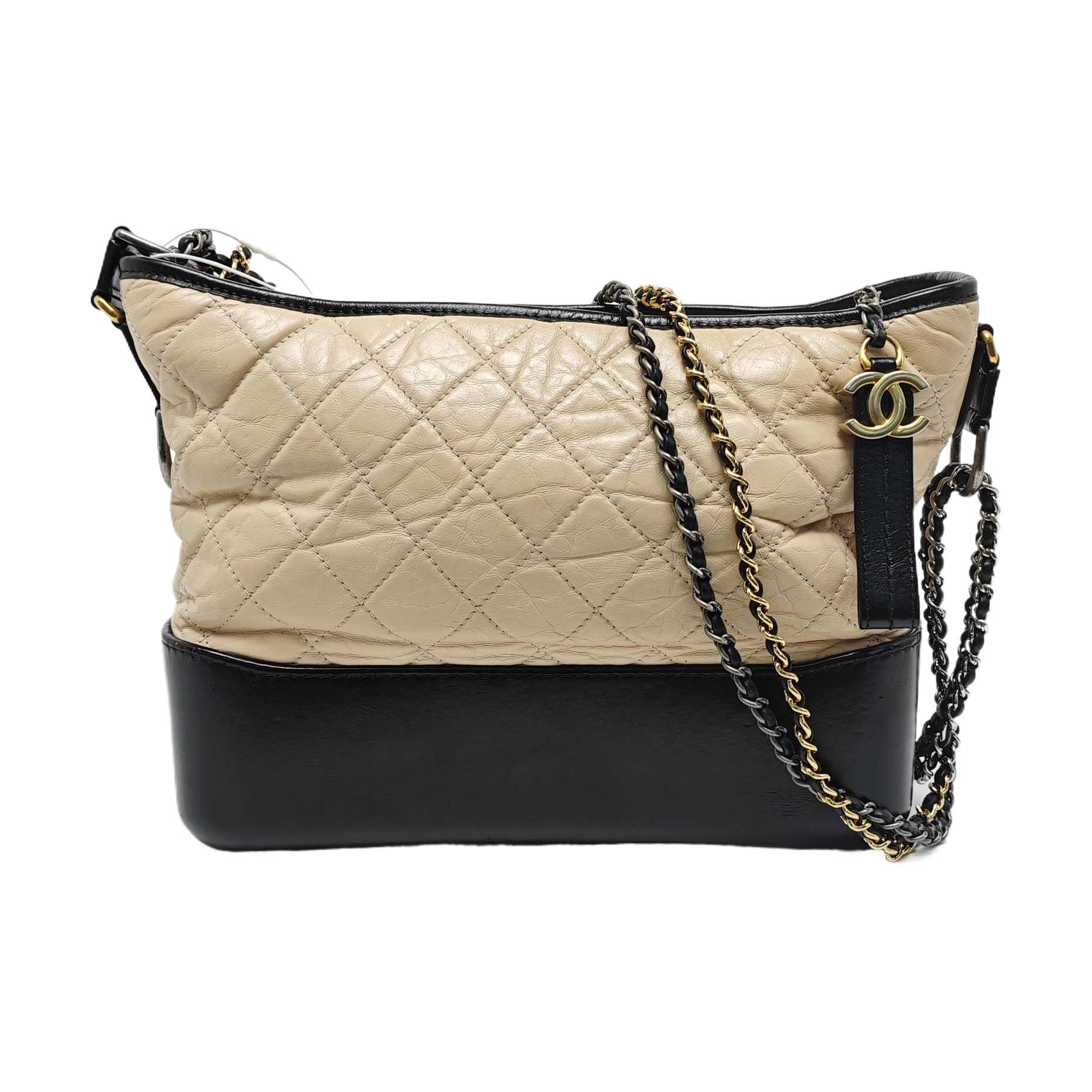 GABRIELLE Medium Quilted Calfskin Pink