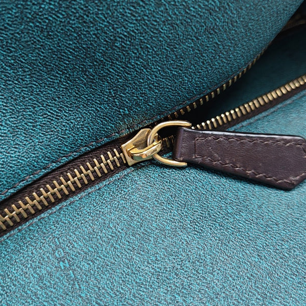 Coated Canvas Tote Bag Brown