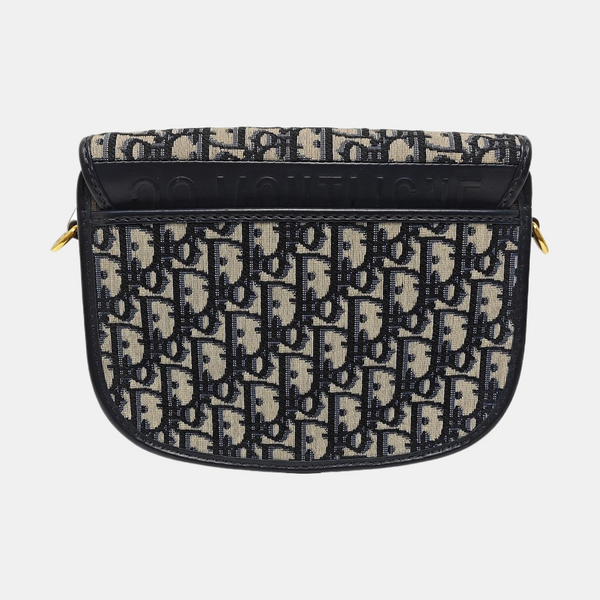 Bobby East-West Medium Oblique Canvas Blue
