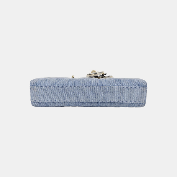 Lady D-Joy Medium Cannage Denim Blue
