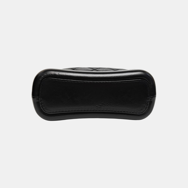 GABRIELLE Small Quilted Vintage Calf Black