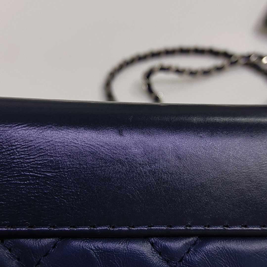 GABRIELLE Small Quilted Calfskin Blue