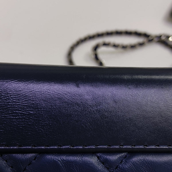GABRIELLE Small Quilted Calfskin Blue