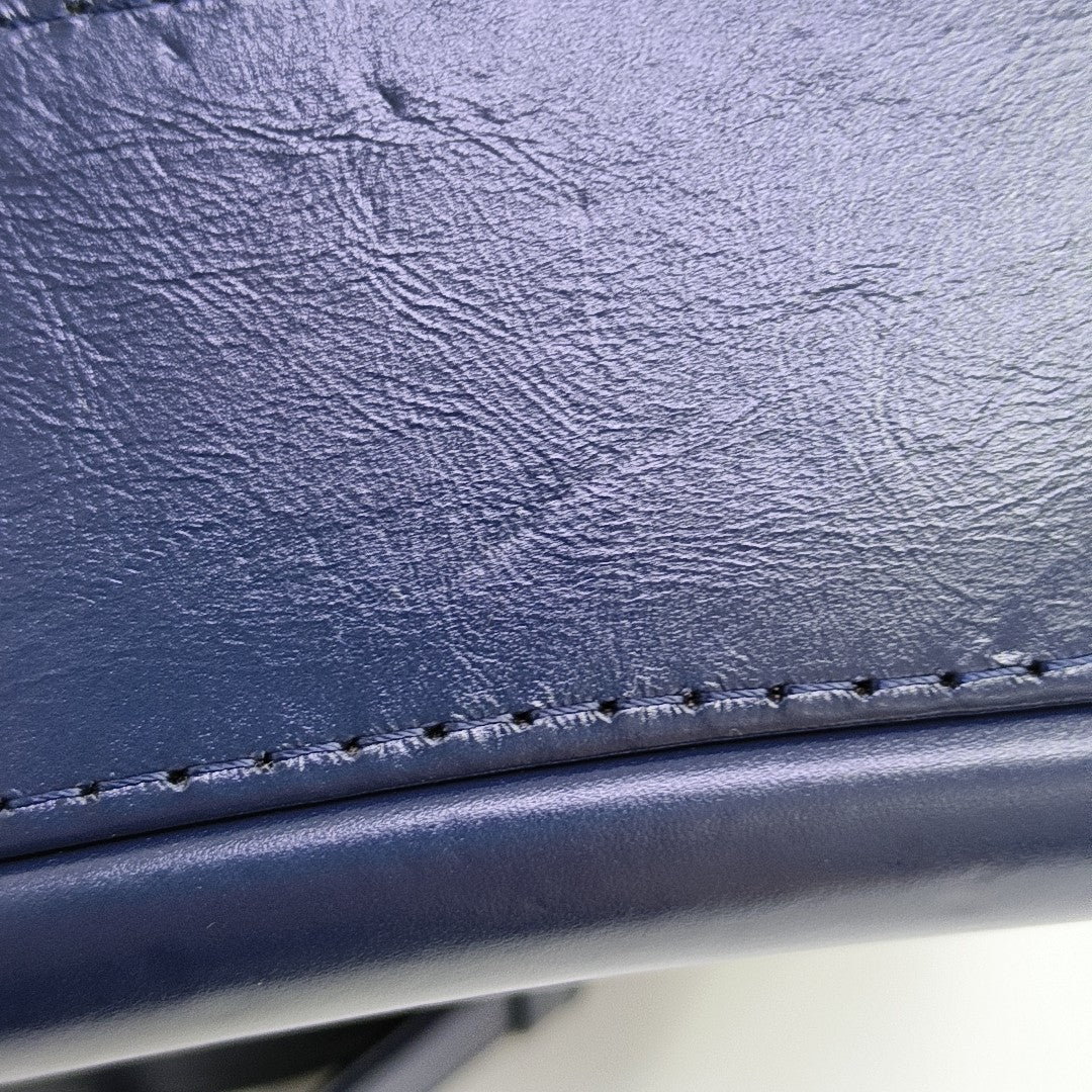 GABRIELLE Small Quilted Calfskin Blue