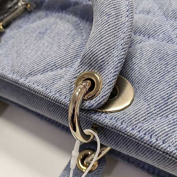 Lady D-Joy Medium Cannage Denim Blue