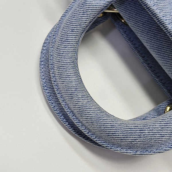 Lady D-Joy Medium Cannage Denim Blue
