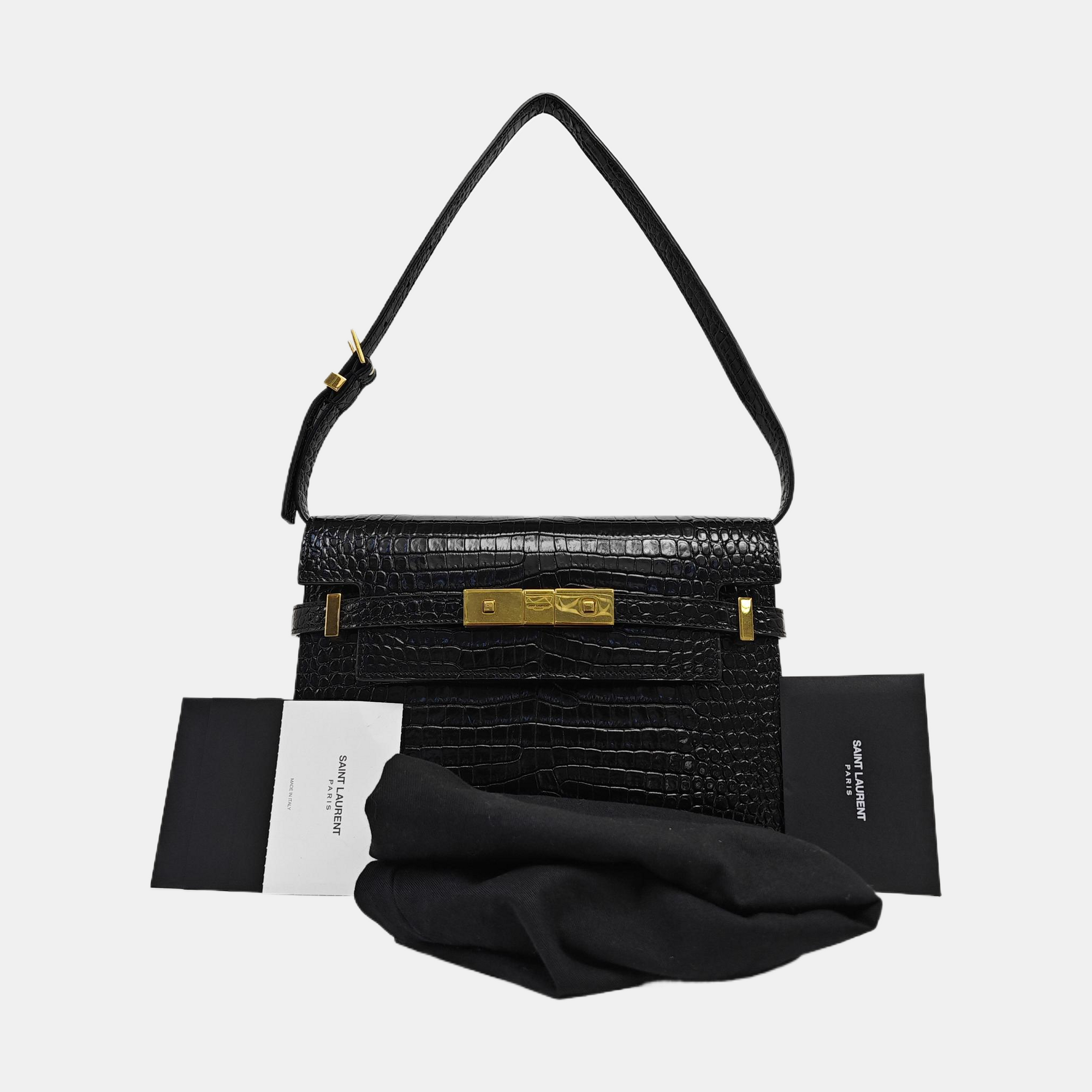 MANHATTAN Small Calfskin Black