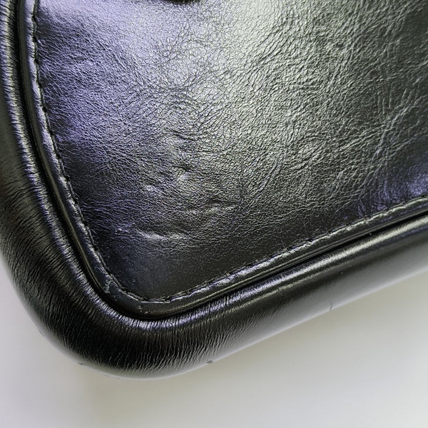 GABRIELLE Large Quilted Calfskin Black